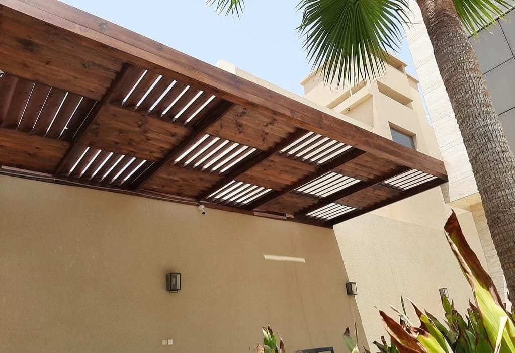 برجولات خشبية حديثة